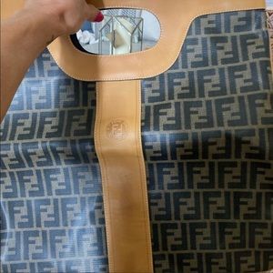 Vintage Fendi Foldover Clutch/tote